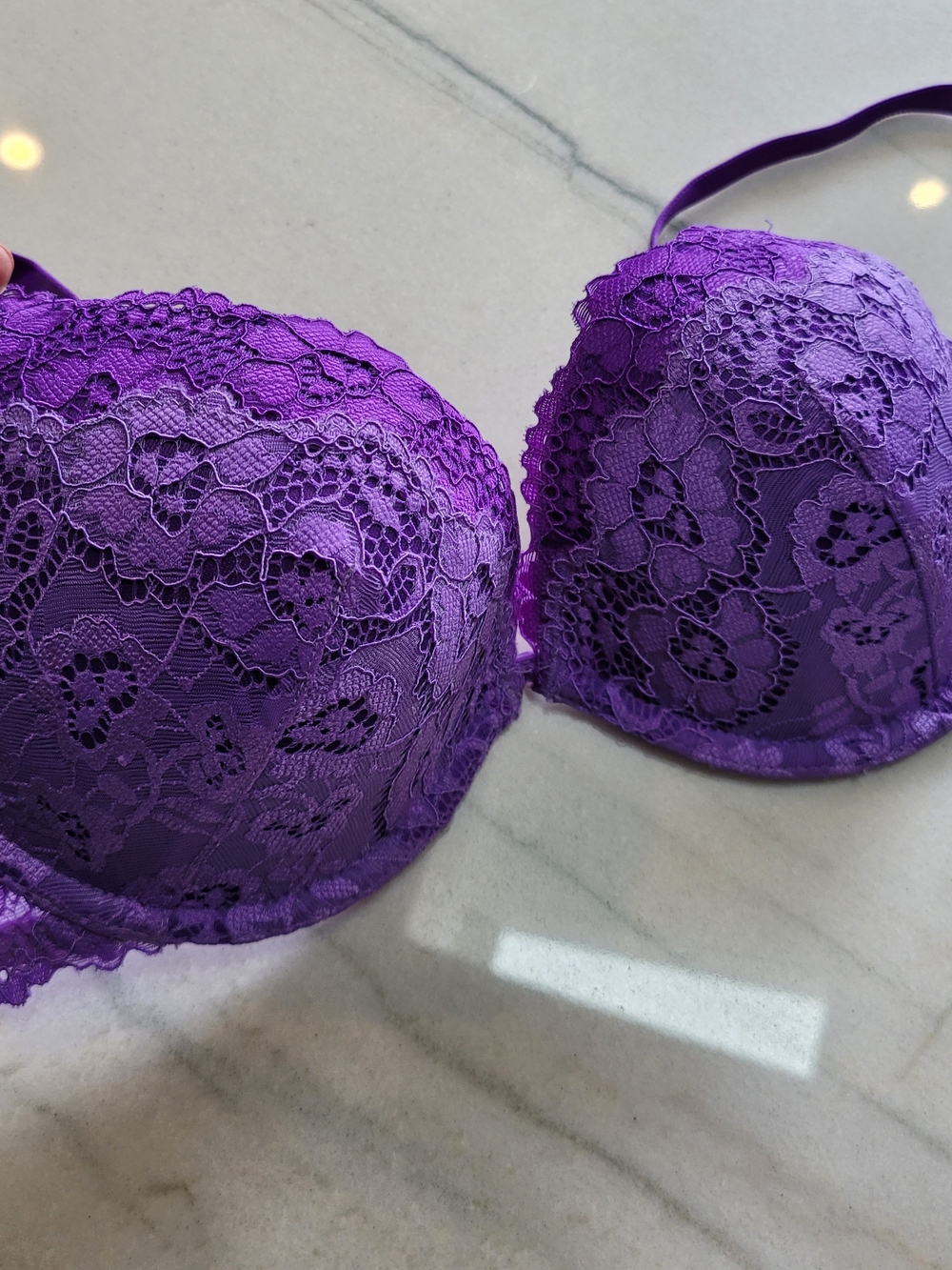 La SENZA Purple Lace Padded Underwire Bra